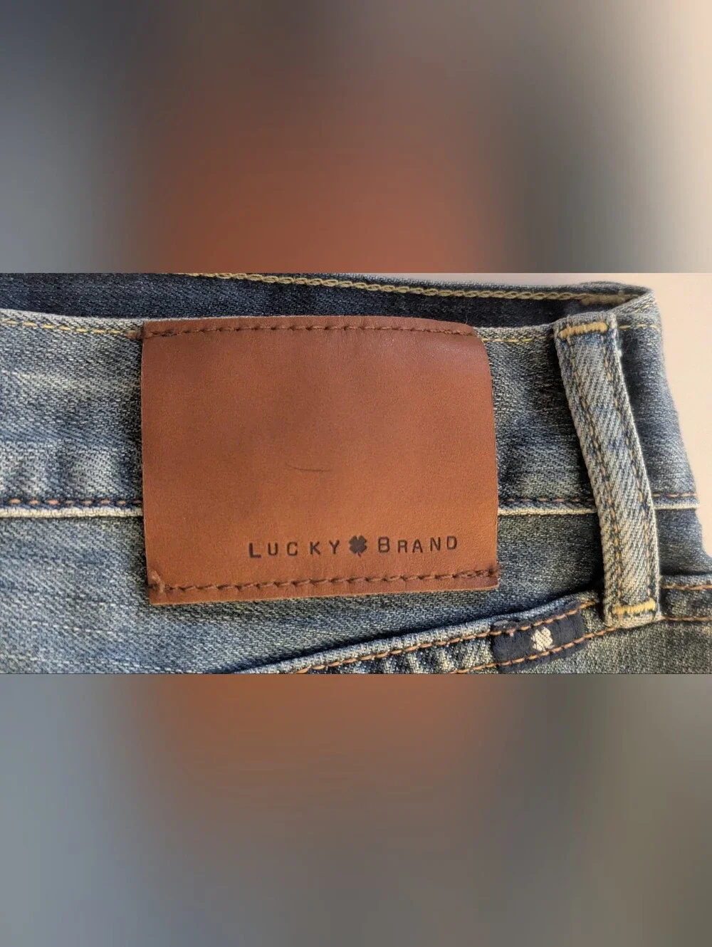 Lucky Brand Light Wash 363 Vintage Straight Candiani Fabric Jeans Size W 38 L 30